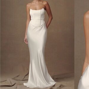 Meshki Harlow Strapless White Dress XS worn ONCE